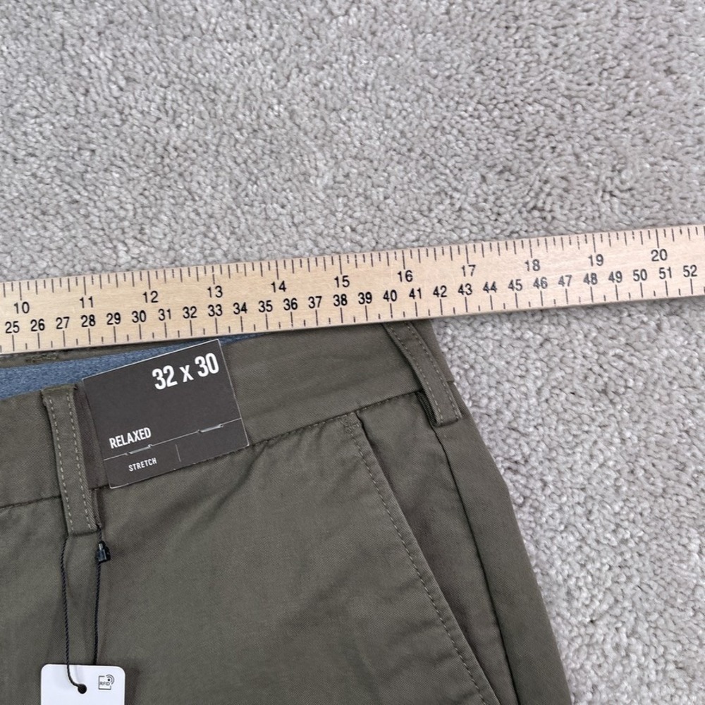 NEW Express Pants Mens 32x30 (Fits 32x28) Brown Relaxed Fit Stretch Chino NWT - Picture 5 of 13